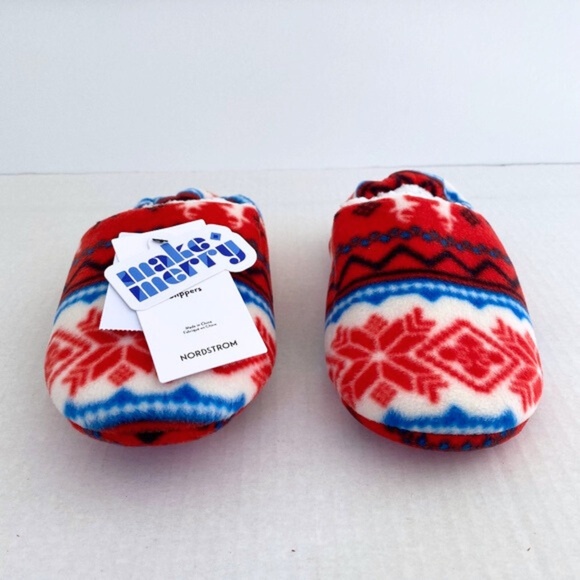 NEW Nordstrom Convertible Microfleece Family Scuff Slippers Small/Medium - Picture 4 of 15